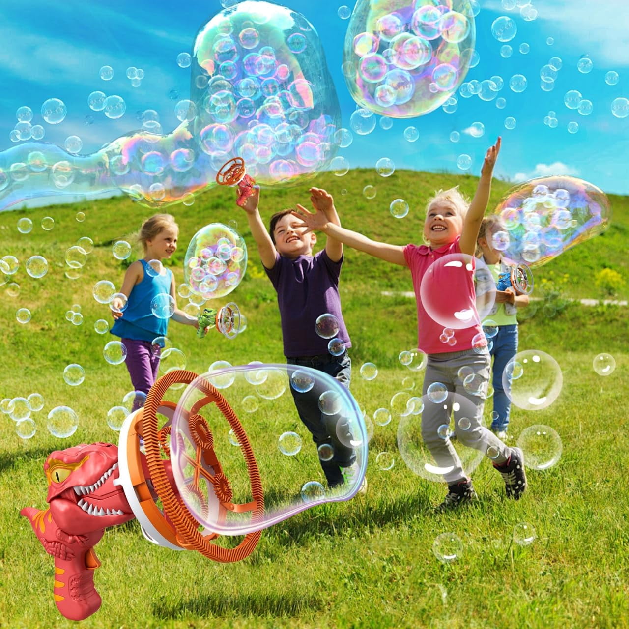 Dinosaur Bubble Machine Bubble Blower Toy for Kids Party Favors Birthday for Kids Age3+