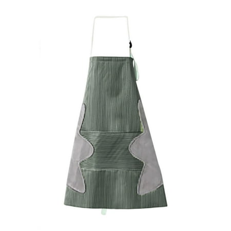 

lystmrge Boys Aprons for Cooking Age 12 Plain Aprons Christmas Aprons for Men plus Size Household Striped Apron Coral Velvet Adjustable Apron Waterproof And Oil-proof