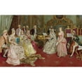 thumbnail image 3 of Luis Álvarez Català 24x17 Black Modern Framed Museum Art Print Titled - A Musical Recital (1901), 3 of 5