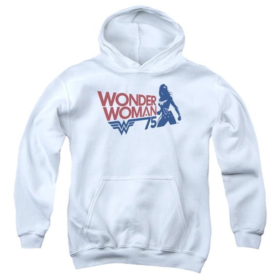 Wonder Woman - Ww75 Silhouette - Youth Hooded Sweatshirt - Medium