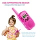 thumbnail image 2 of Walkie Talkies BATURU para niños, paquete de 2 unidades, largo alcance, 3 km, rosa, 2 of 6