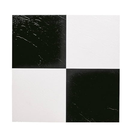 Mintcraft ELE-1305-3L Self-Adhesive Floor Tile, 12 in L x 12 in W x 1.2 mm T, Vinyl
