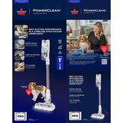 BISSELL PowerClean 200W Cordless Stick Vacuum, for Carpet & Hard Floors Self-Standing, Tangle-Free 40 min run time 4172