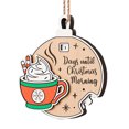 thumbnail image 2 of Dserfhy Xmas Countdown Sign Wooden Days Until Christmas Ornament Rustic Hanging Advent Calendar for Mantel Christmas Tree Decoration, 2 of 8