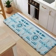 thumbnail image 5 of Blue Geometric Triangle Diamond Pattern Kitchen Rug Mat,Kitchen Runner Rugs Non Skid Washable,Decorative Kitchen Floor Mats for Kitchen,Sink,Laundry,17"x47.2", 5 of 7