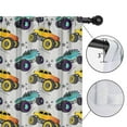 thumbnail image 4 of Blackout Kids Curtains,Gray Dino Monster Cartoon Trucks Pattern Childrens Insulated Curtains Set Of 2,Bedroom Essentials,Toddler Room Decor 42"x54", 4 of 5