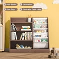thumbnail image 6 of NACHES 4 Tier Kid Bookshelf Wooden 5 Sling Children Bookcase Toddler Montessori Bookcase Book Rack Display Toy Storage Organizer Book Display Shelf Stand Bedroom Nursery Playroom, 6 of 9