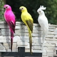 thumbnail image 5 of kladzum Artificial Birds Colorful Fake Parrots Decor Simulation Parrot Ornaments for Outdoor Home Garden Wedding Decoration Party Accessories, 5 of 6