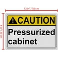 thumbnail image 2 of ANSI Horizontal Machine Safety Sign 8"x12" Weatherproof UV Resistant Indoor Outdoor Industrial Caution Danger Warning Sign (Pressurized cabinet), 2 of 7