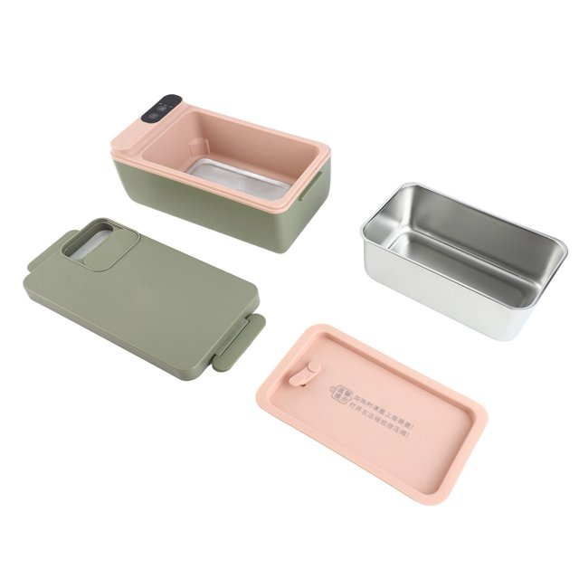 Electric Lunch Box Food Heater, Heated Lunch Box Portable Food Warmer, 1L Stainless Steel Containers, Cordless Heating Leakproof Heated Box for Car, Truck, Office, Travel Use