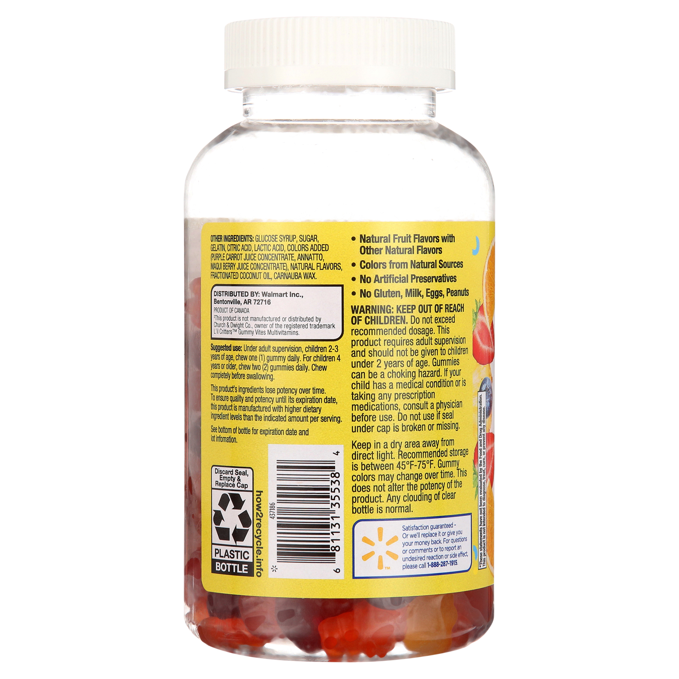 Equate Kids Multivitamin Gummies, Natural Fruit Flavor photo 6