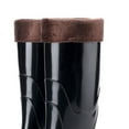 thumbnail image 2 of Minnieouse Botas de lluvia, zapatos calentadores de muslo de plástico, chanclos de plana, cómodos y puros, diarios, informales, para el día de Accesorios de calzado Negro Algodón&amp;gt;39 Minnieouse AP013571-09, 2 of 6