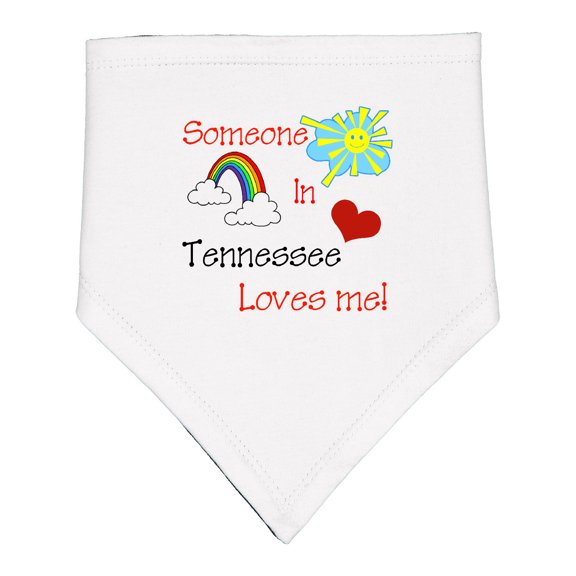 Inktastic Someone in Tennessee Loves Me Baby Bandana Bib