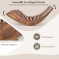 thumbnail image 4 of Costway 2 PCS Outdoor Acacia Wood Rocking Chair with Widened Slatted Seat and High Back, 4 of 8