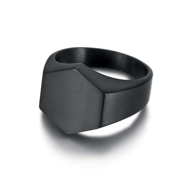 Anillo Jiayiqi para hombre, anillo Punk Rock Smooth 316L de acero inoxidable, anillo de sello para hombre, joyería de fiesta de Hip Hop, venta al por mayor, anillo de boda para hombre Dengxun unisex