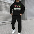 thumbnail image 5 of VBTAPA Men's Tracksuit 2 Piece Set 2026 Trendy Christmas Graphic Hoodie Sweatsuits Lightweight Athletic Jogging Suit Casual Sports Outfits with Pockets Black L, 5 of 8