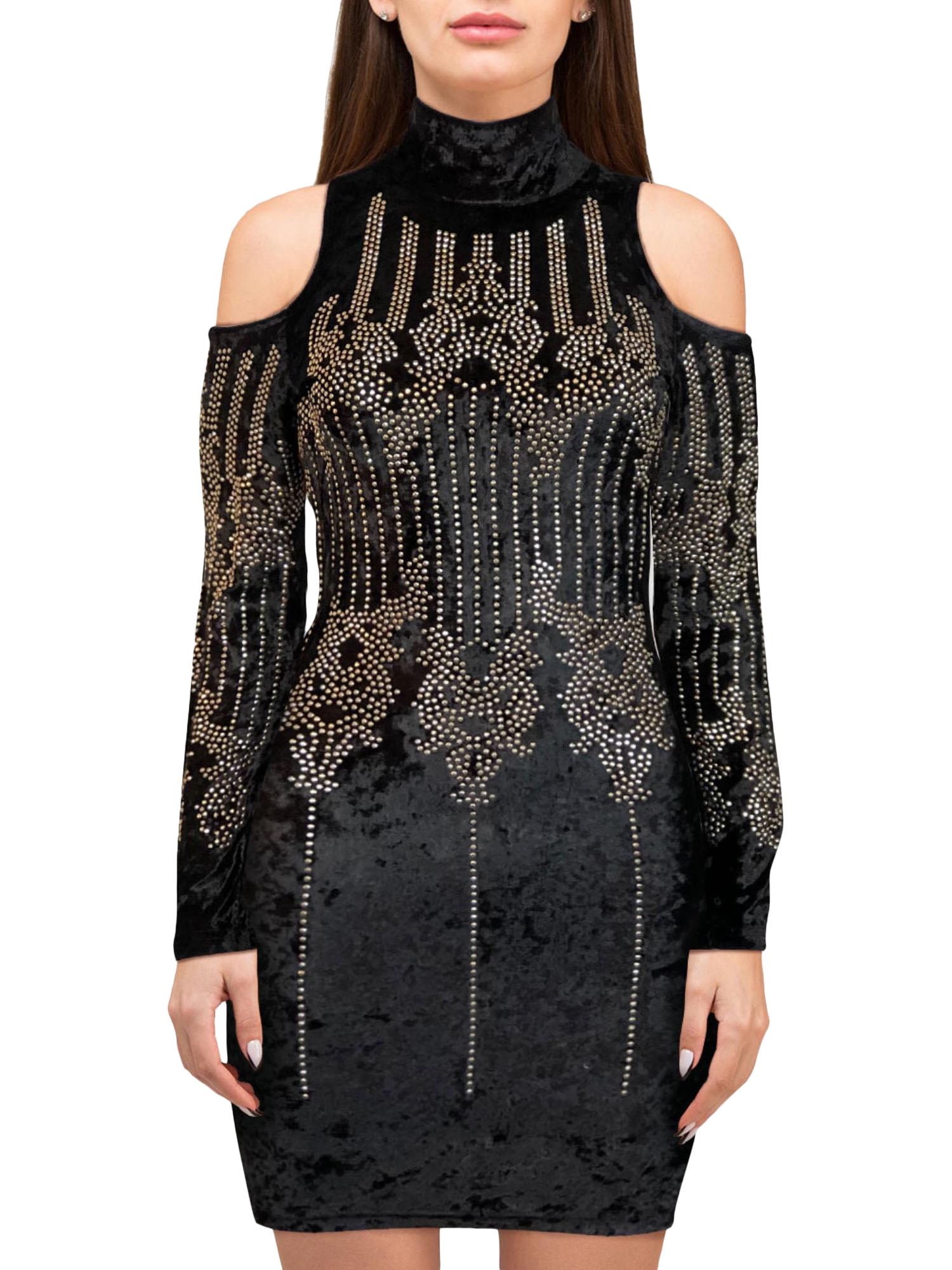 Sonja By Sonja Morgan Women's Vivi Stud Velvet Dress