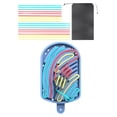 thumbnail image 2 of Tablero de actividades sensoriales de silicona, tablero de actividades para niños y niñas, juguetes para viajar en coche, avión y avión, regalos para Azul, 2 of 8