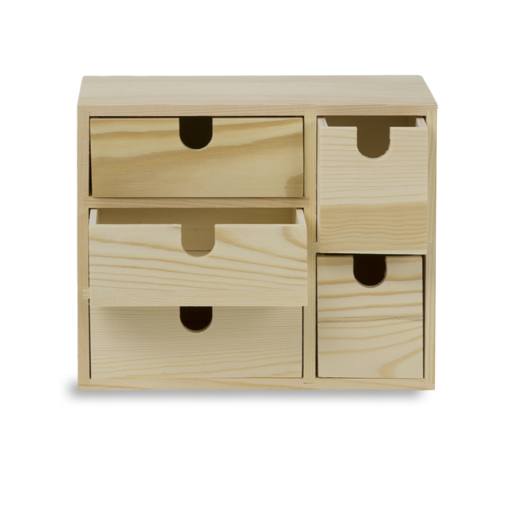 Small Multi Purpose Desktop Organizer Caddy with 5 Drawers Storage