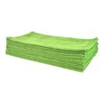 thumbnail image 4 of All-Purpose Utility Terry Weave Microfiber Towels, 240gsm, 16"x16", Green, 12-Pack, 4 of 5