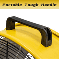 thumbnail image 5 of 8200 CFM 24 inch Portable High Velocity Drum Fan With Powerful 1/3 HP Motor, Turbo Blade, 3 Speed Low Noise Design and 9ft Power Cord for Air Circulation, Convenience - UL Listed, 5 of 13