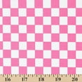 thumbnail image 4 of Poplin Fabric Cotton Checkered Print Hypoallergenic 60 Inches By The Yard For Sewing Shirts, Blouses, Button Downs, Table Covers, Racing Flags, Linings, & More - Fuchsia / White (10 Yards), 4 of 4