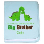 Cafepress Personalized Big Brother Dinos Baby Blanket