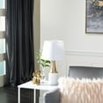 thumbnail image 2 of CosmoLiving by Cosmopolitan 21" White Table Lamp with White Linen Shade, 2 of 11