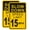 SL15-2pcs, variant on Slow Down Speed Limit 5MPH Sign (4 Pack),12" x 16" Rust Free Aluminum,Easy Mounting Outdoor Use,Waterproof and Durable Ink