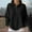 *Black, variant on Women’s Long Sleeve Lapel Collar Half Button Sweatshirt ,Fall Casual Fashion Loose Pullover Orange,Womens Plus M