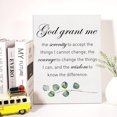 thumbnail image 4 of Christian Canvas Wall Art God Grant Me the Serenity Canvas Print Positive Serenity Prayer Scripture Canvas Painting Religious Home Wall Decor Framed Gift 12x15 Inch, 4 of 5
