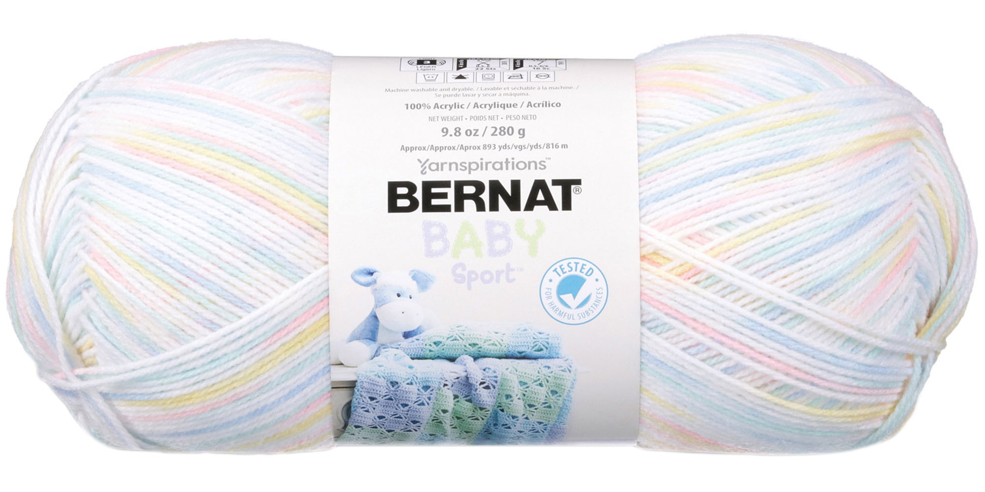 Bernat® Baby Sport™ Ombre Yarn, Acrylic #3 DK, 9.8oz/280g, 893 Yards