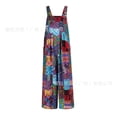 thumbnail image 4 of Mono con tirantes y botones estampados de patchwork de estilo étnico para mujer., 4 of 6