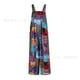 thumbnail image 4 of Mono con tirantes y botones estampados de patchwork de estilo étnico para mujer., 4 of 6