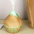 thumbnail image 7 of HengDidi Mini Wood Grain Humidifier with Color-Changing Night Light - USB Powered Aroma Diffuser for Oils - Silent Operation for Bedroom or Office - Portable Mist Device, 7 of 7