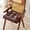 Brown, variant on Dual Sided Faux Leather Seat Cushion - Waterproof Square Seat Pad for Dining Room, Kitchen and Office Chair Cushion with Handle 17.7"X17.7"X3.15" (1 Pack, White)