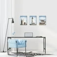 thumbnail image 2 of Lighthouse Canvas Wall Art Nautical Bathroom Pictures Sail Boat Decor Coastal Beach Painting Artwork for Bedroom Bathroom Decoration, 2 of 6
