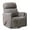 Dark Gray, variant on Oversized Swivel Rocker Recliner with Massage and Heat, Beige