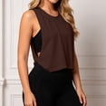 thumbnail image 2 of Bainana Athletic Tank Tops For Women Solid Color Sleeveless Crew Neck Camisoles Loose Fit Lightweight Ladies Workout Sports Gym Vest Clothes, 2 of 5