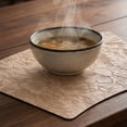 thumbnail image 3 of Unique Bargains Set of 6 Place Mat Faux Leather Table Placemats Washable Apricot 19x12in, 3 of 7