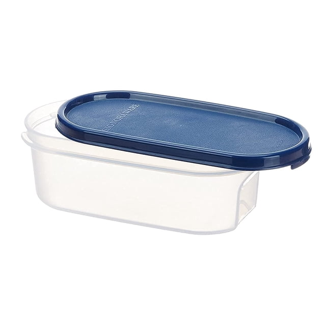 Contenedores de plástico modulares multiusos ovalados Signoraware de 500 ml con tapa para almacenamiento en la cocina | Aptos para alimentos, sin BPA y a prueba de fugas | Organizadores para especias,