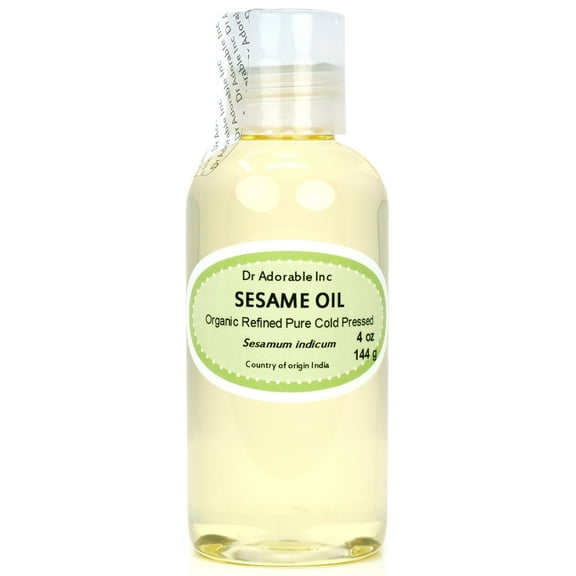 Dr. Adorable - 100% Pure Sesame Seed Oil Refined Organic Cold Pressed - 4 oz