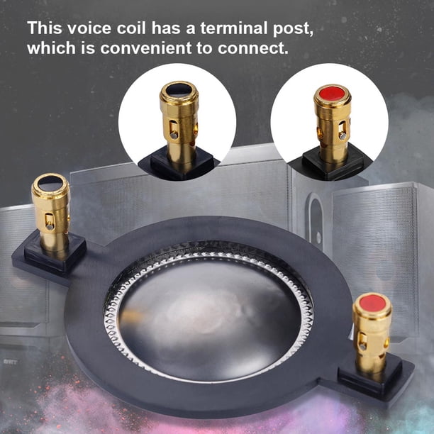 50-120W High Pitch Horn Sound Bobil de Voz, Diafragma de Reemplazo, Tono Transparente y Baja Velocidad de Distorsión, Hecha de Película, 8 ohm, Diámetro-In-1.7 Pulgadas