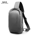 thumbnail image 4 of MARK RYDEN Mark Ryden MR7510 USB Charging Anti-Theft Waterproof Oxford Cloth Chest Pack for Men, Adjustable Strap, Large Capacity, Gray/Black Options, 4 of 6