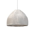thumbnail image 4 of Pendant with Hand Woven Rattan Shade and Cord, White- Saltoro Sherpi, 4 of 5