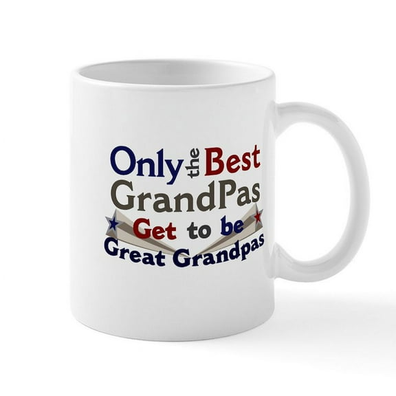 CafePress - Best Great Grandpa 2 Mug - 11 oz Ceramic Mug - Novelty Coffee Tea Cup