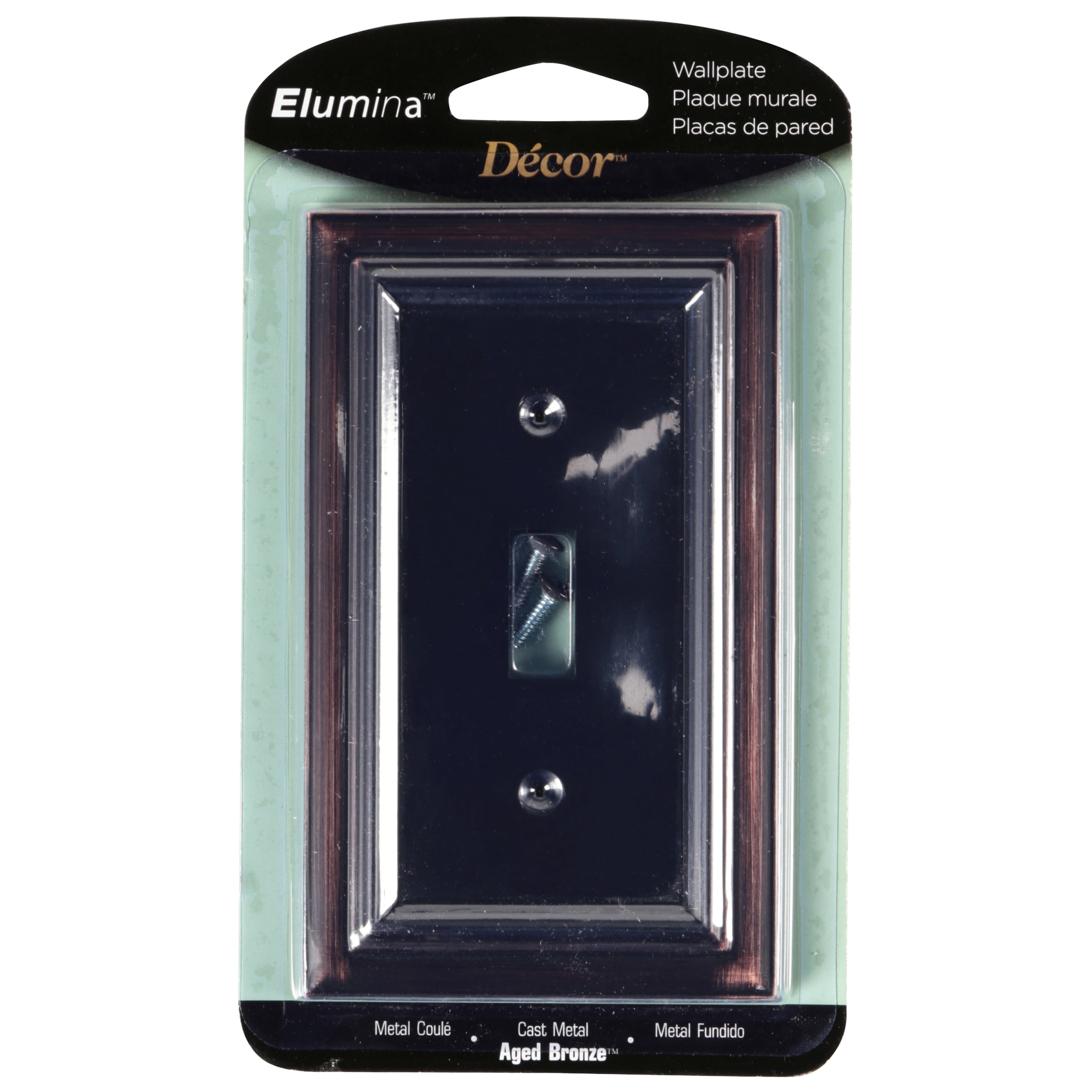 Elumina Continental Cast Satin Aged Bronze Wallplate Toggle Elumina Continental Cast Satin Aged Bronze Wallplate Toggle Com