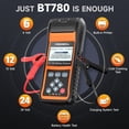 thumbnail image 4 of Probador de baterías de coche FOXWELL BT780 12 V 24 V con impresora 100-2000, 4 of 9