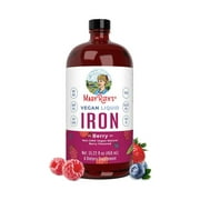 Liquid Iron Vitamin Dietary Supplements for Kids & Adults | MaryRuth Organics | 15.22 fl oz.
