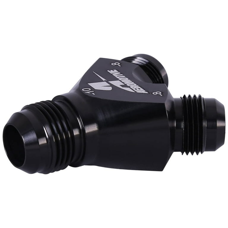Aeromotive Y-Block Fitting 6an to 2 x -4an Aeromotive Y-Block Fitting 6an to 2 x -4an
